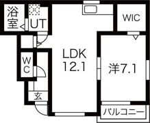 セントポーリアAの間取り画像