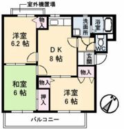 カプリス戸坂中町の間取り画像