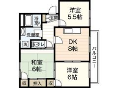 ディアス川内B棟の間取り画像
