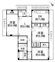 セブンレジデンス神戸水木通の間取り画像