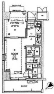 レグラス武蔵新城モーターガラージュの間取り画像