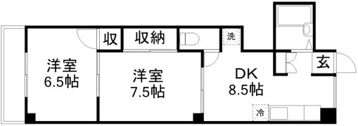 マンションマツヤの間取り画像