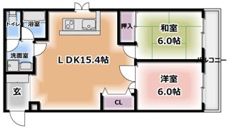 スカイコートIの間取り画像