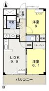 カーサフィオーレ西市駅前の間取り画像