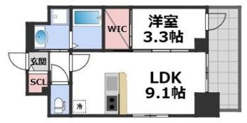 S-RESIDENCE松屋町asenceの間取り画像