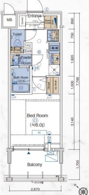エステムプラザ横濱関内の間取り画像