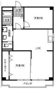 三鉦マンションの間取り画像