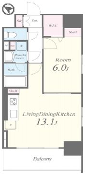 Canal Terrace Shinagawa(キャナルテラスシナガワ)の間取り画像