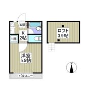 コーポ牛若丸の間取り画像