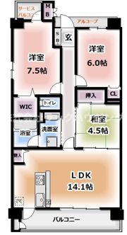 KDXレジデンス守口の間取り画像