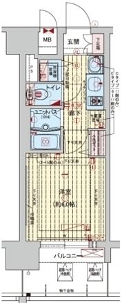 プレサンス難波元町の間取り画像
