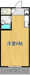 レジデンス歯科大前の間取り画像