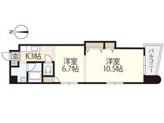 パステロ アロッジオ45東蟹屋の間取り画像