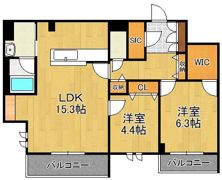 シャーメゾンステージ新成の間取り画像