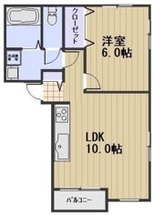 ラディッシュタウン撫川 壱番館の間取り画像