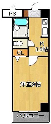 ギャラン南小倉の間取り画像