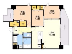 S－RESIDENCE藤崎balmの間取り画像