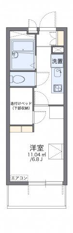 レオパレスプレステージ三津屋Ⅱの間取り画像