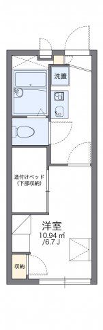 レオパレス田園調布Aの間取り画像