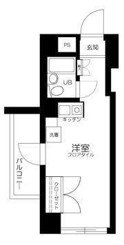 スカイコート大森山王の間取り画像