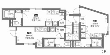 OJ HILLS Ⅱの間取り画像