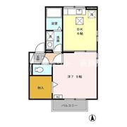リビングタウン小鹿Aの間取り画像