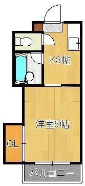 PLEAST熊西の間取り画像