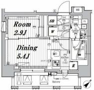 メイクスデザイン入谷アジールコートの間取り画像
