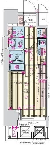 プレサンス九条グランデリーヴの間取り画像