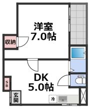 ASTERI JOTO(旧武田第3マンション)の間取り画像
