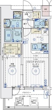 エステムコート難波WEST－SIDEVIIIエクシーナの間取り画像