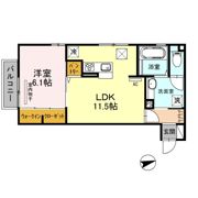 クロスtwo旭岡の間取り画像