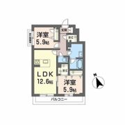 メゾンドノアールの間取り画像