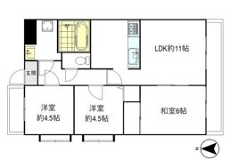 リベルテ石川町弐番館の間取り画像