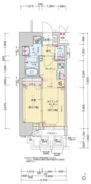 プレサンス塚本ミッドネクストの間取り画像