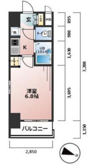 プレサンス同心アーバンステージの間取り画像