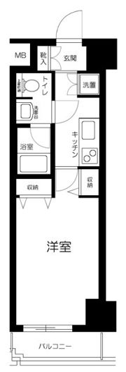 パレステュディオ渋谷本町の間取り画像