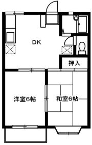 ヒルサイドⅠの間取り画像