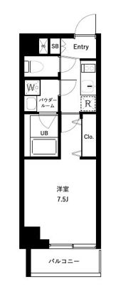オーキッドレジデンス上野稲荷町Ⅱの間取り画像