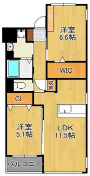 Prestige del 西海岸の間取り画像