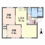 フレグランス関谷 A棟の間取り画像