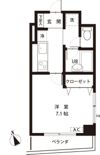 レジデンス千駄木801号室の間取り画像