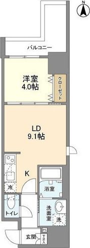 ラクラス堺筋本町の間取り画像