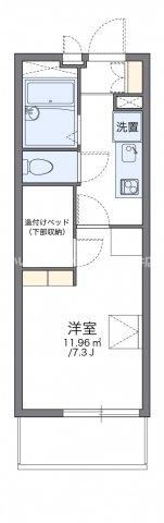 レオパレスプレミール陣原の間取り画像