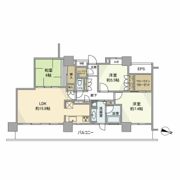 パークハウスさいたま新都心MID TOWERの間取り画像