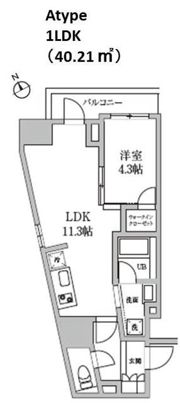 レジディア日本橋馬喰町Ⅱの間取り画像