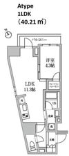レジディア日本橋馬喰町Ⅱの間取り画像
