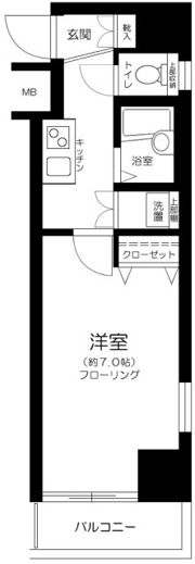 ヴェルト芝浦の間取り画像