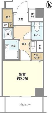 OLIO南阿佐ヶ谷の間取り画像