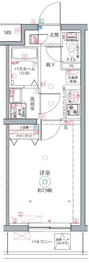 クレヴィスタ立石Ⅱの間取り画像
